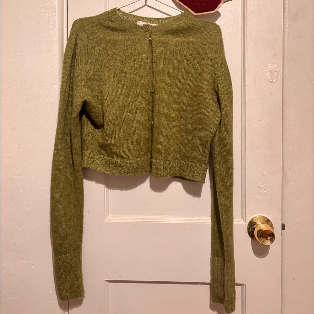 Guizio Mohair Cropped Cardigan